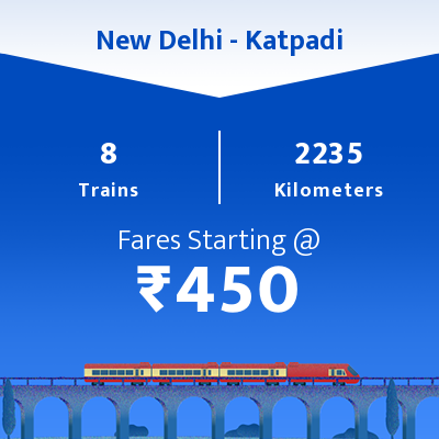 New Delhi To Katpadi Trains